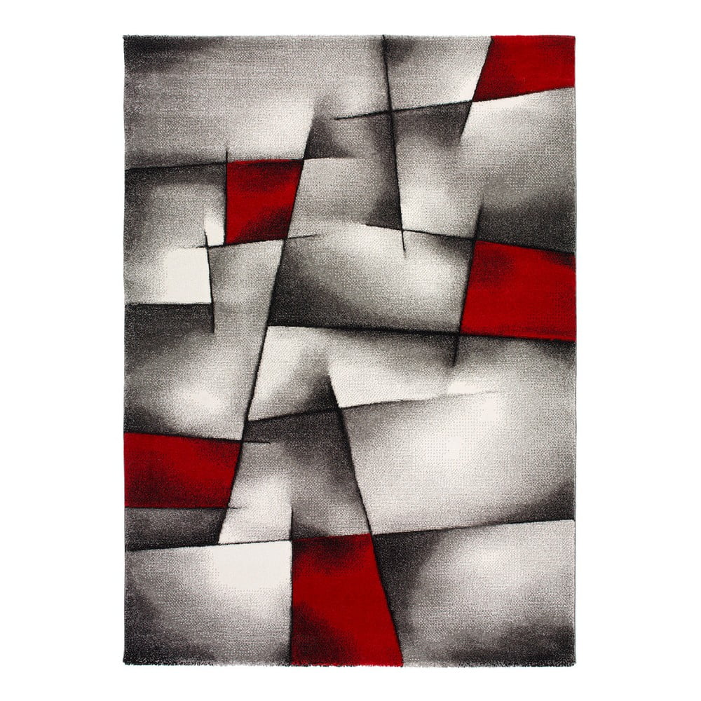 Malmo piros-szürke szőnyeg, 120 x 170 cm - Universal