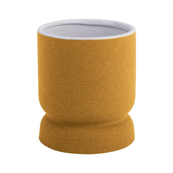 Cast sárga kerámia váza, magasság 17 cm - PT LIVING