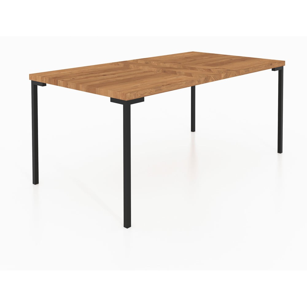 Tölgyfa étkezőasztal 90x160 cm Abies – The Beds