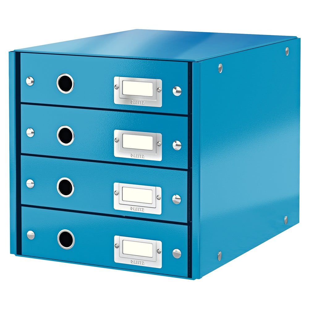 Office kék 4 fiókos doboz, hossz 36 cm Click&Store - Leitz