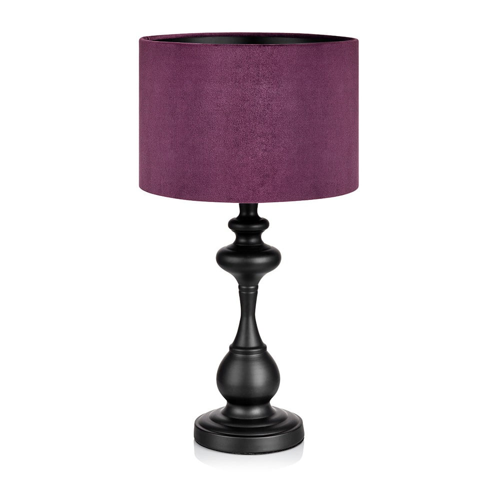 Connor fekete-lila asztali lámpa - Markslöjd
