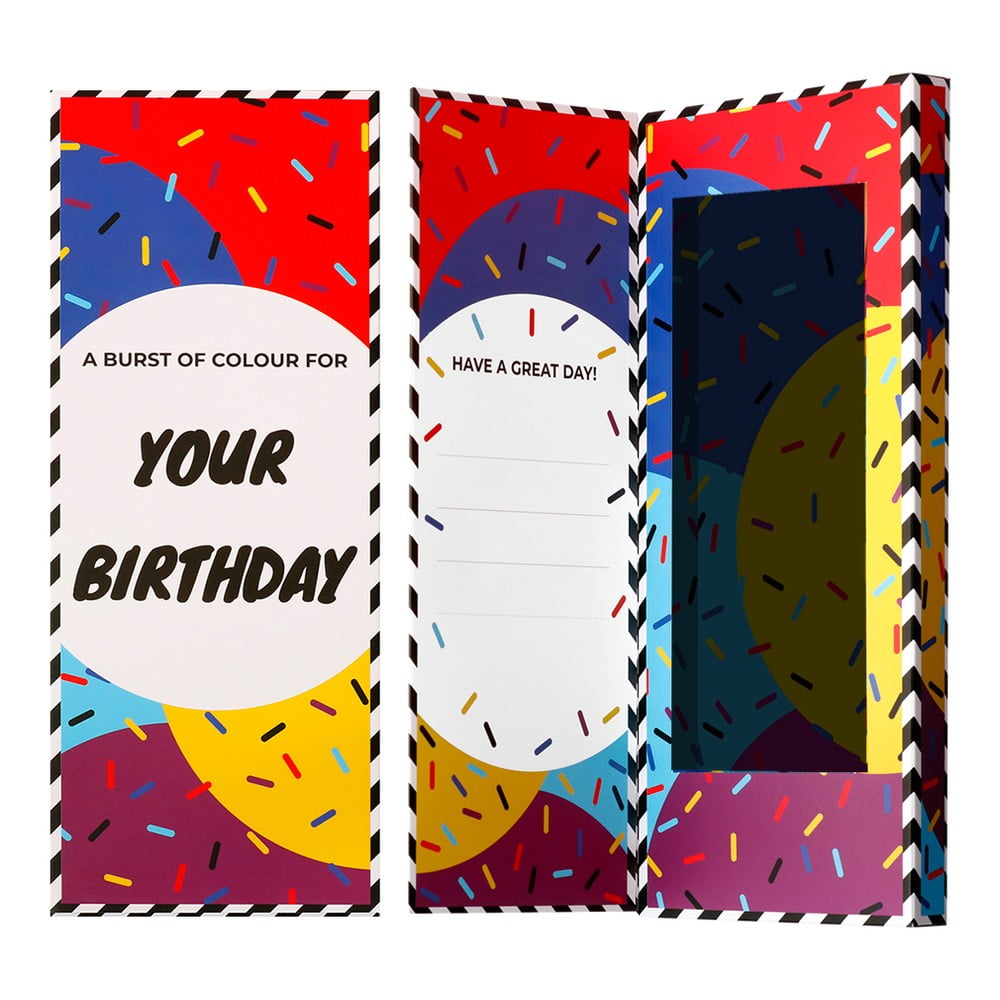 Happy Birthday Socks Card ajándékdoboz zoknihoz - Ballonet Socks