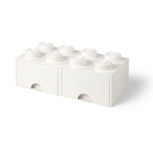 Elefántcsont fehér 2 fiókos tárolódoboz - LEGO®