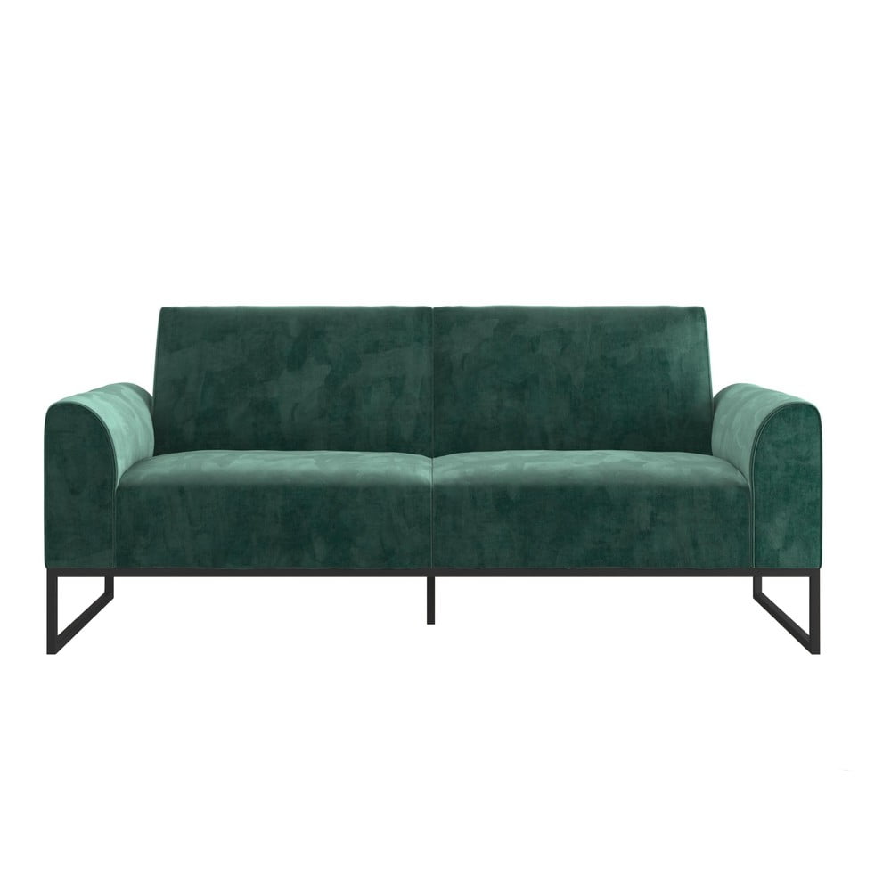 Zöld kinyitható kanapé 217 cm adley - cosmoliving by cosmopolitan