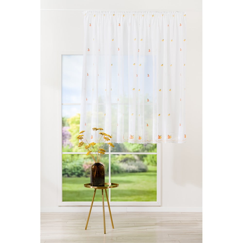 Fehér átlátszó függöny 300x160 cm Lorrie – Mendola Fabrics