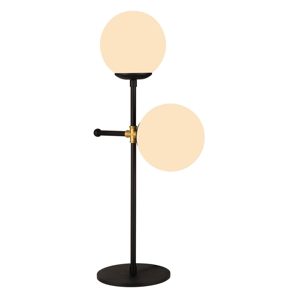 Kruva fekete asztali lámpa, magasság 55 cm - squid lighting