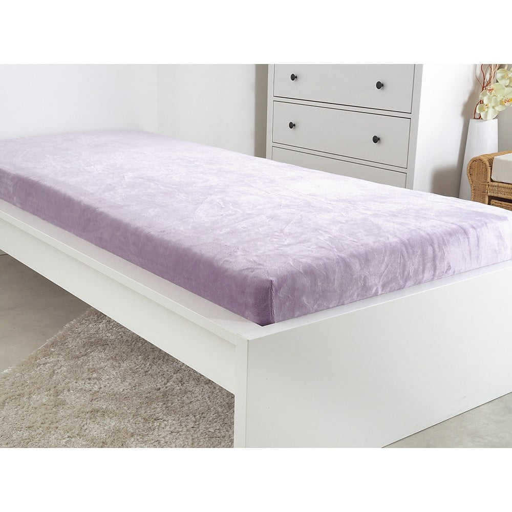 Lila mikroflanel lepedő 180x200 cm Exclusive – B.E.S.