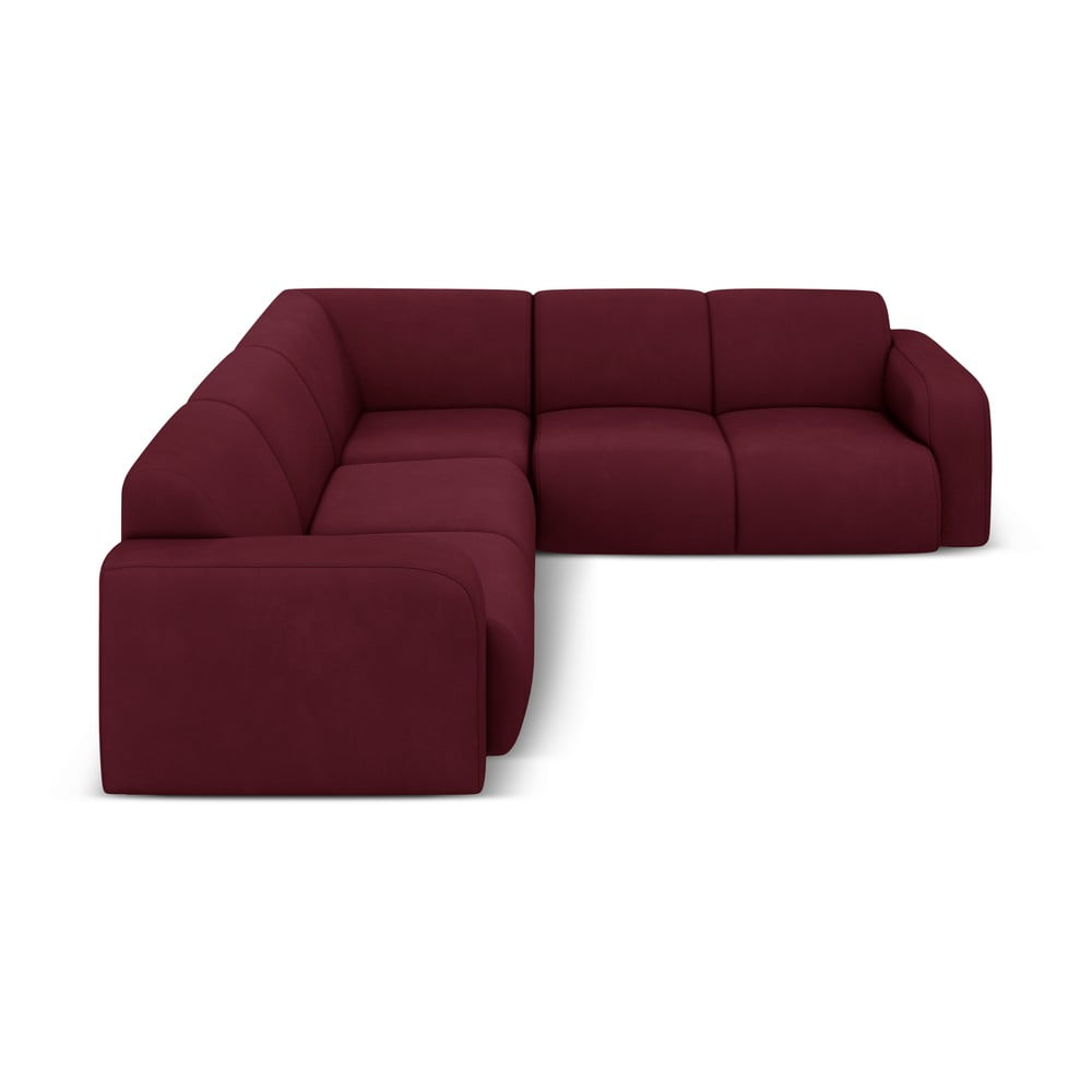 Borvörös sarokkanapé (variálható-L alakú) Molino – Micadoni Home