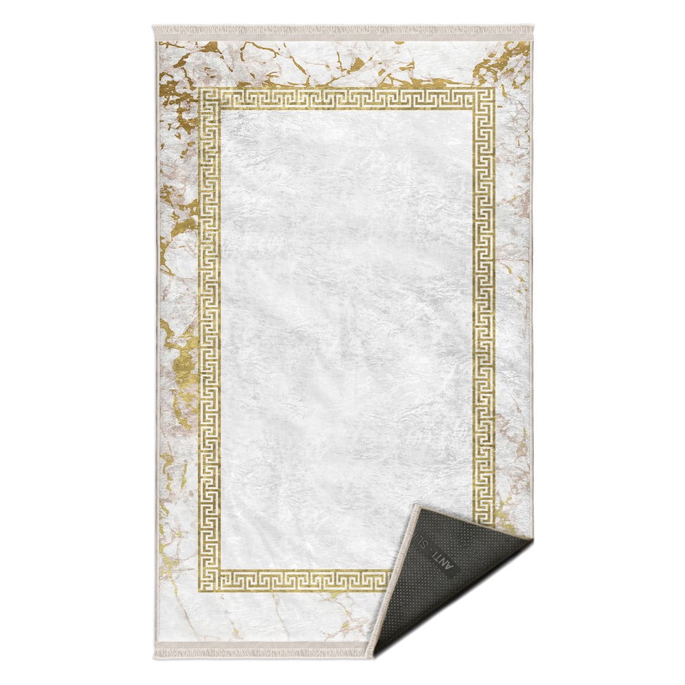 Fehér-aranyszínű szőnyeg 160x230 cm – mila home
