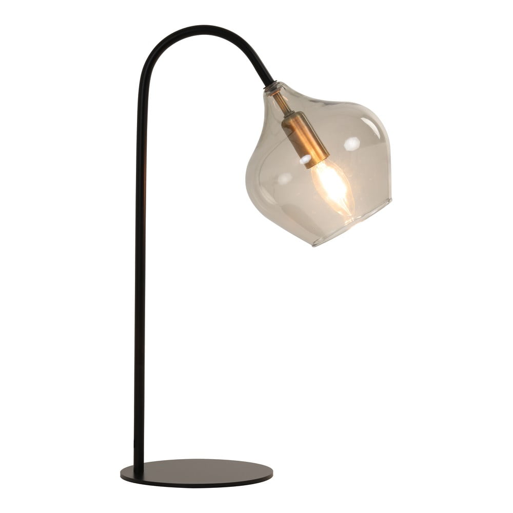 Fekete asztali lámpa (magasság 50,5 cm) rakel – light & living