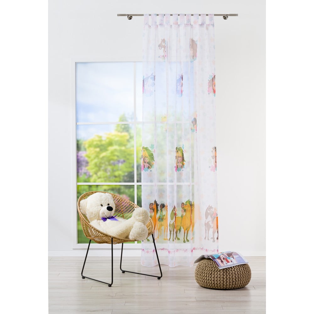 Átlátszó gyerek függöny 140x245 cm Spirit - Mendola Fabrics