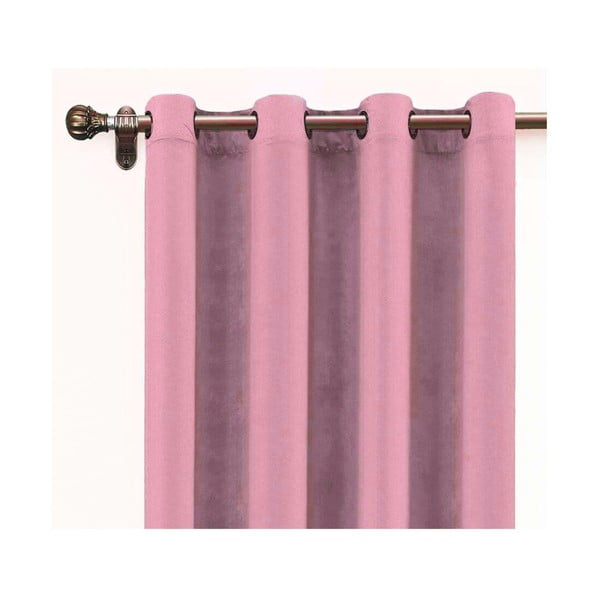 Rózsaszín bársony függöny, 140 x 260 cm - Velvet Atelier