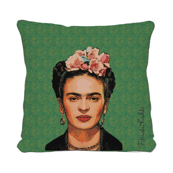 Frida zöld párna, 45 x 45 cm - Madre Selva