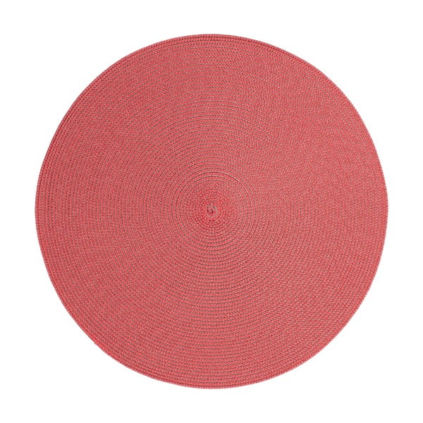 Round Chambray piros kerek tányéralátét, ø 38 cm - Zic Zac