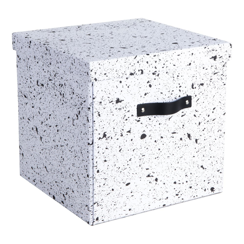Logan fekete-fehér tárolódoboz - Bigso Box of Sweden