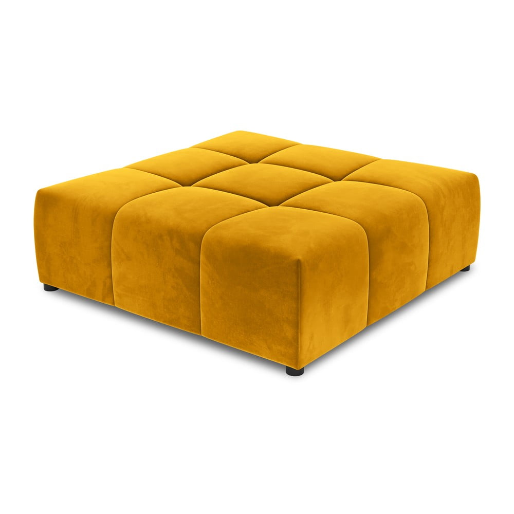 Sárga bársony kanapé modul rome velvet - cosmopolitan design