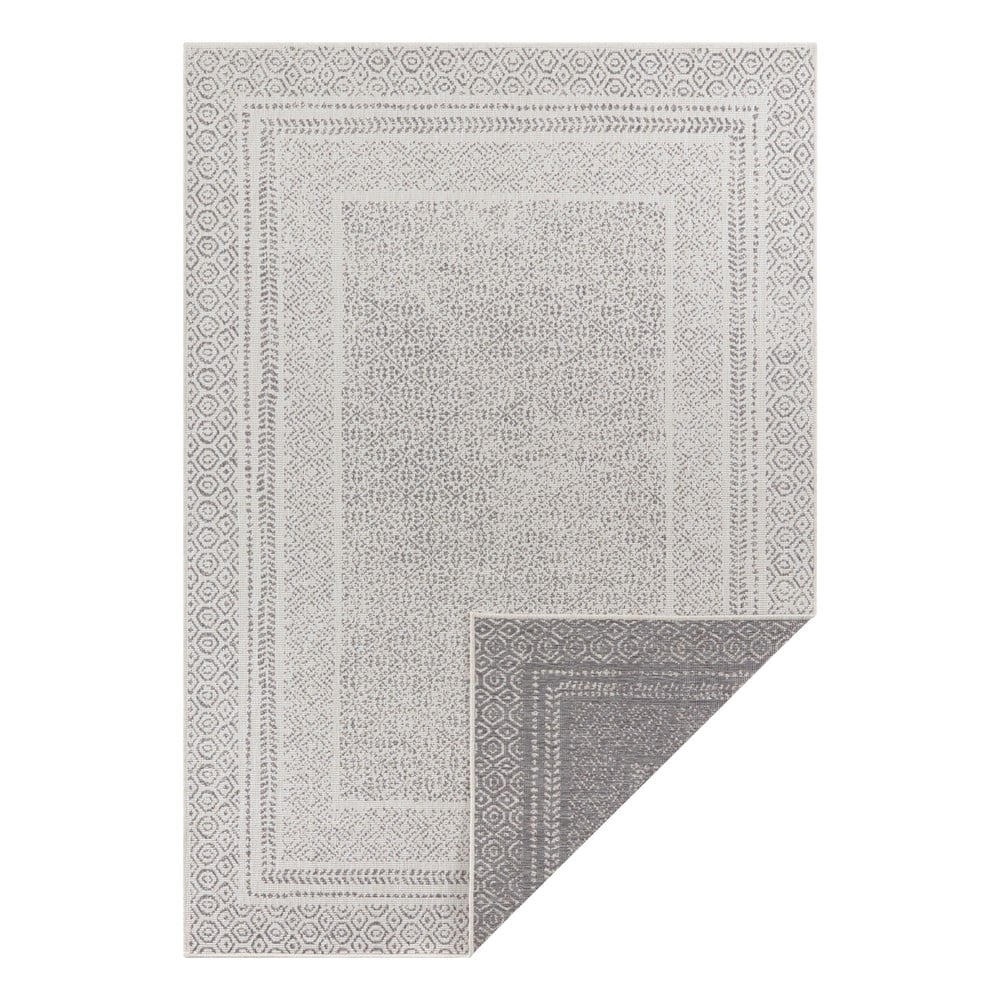 Berlin szürke-fehér kültéri szőnyeg, 200x290 cm - ragami
