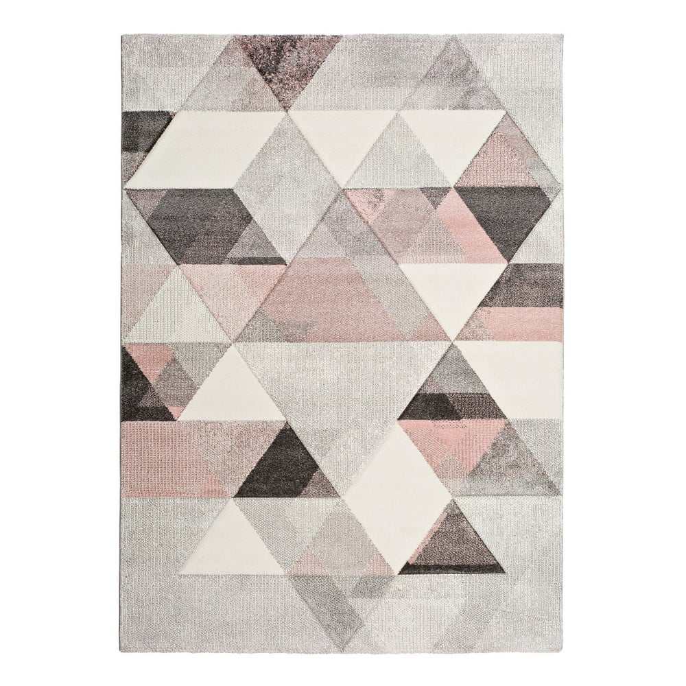 Pinky Dugaro szürke-rózsaszín szőnyeg, 60 x 120 cm - Universal