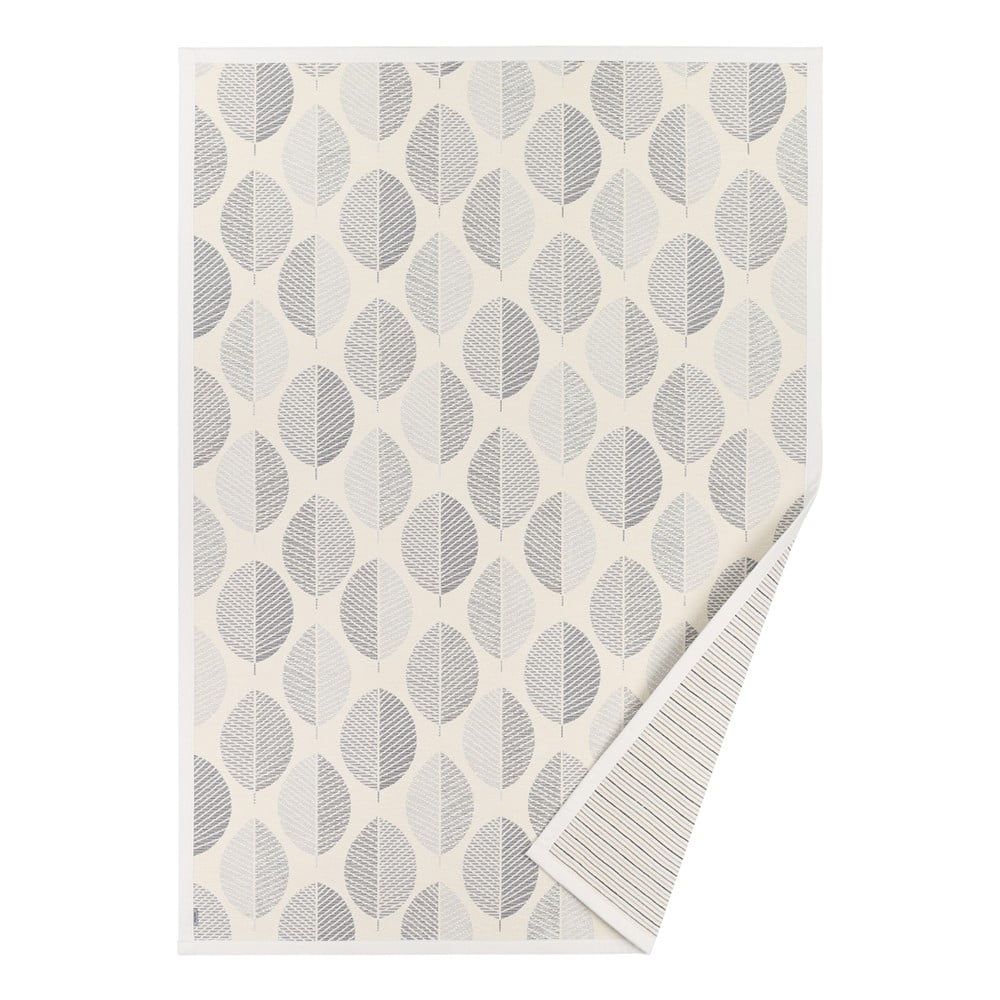 Pärna fehér mintás kétoldalas szőnyeg, 160 x 100 cm - Narma