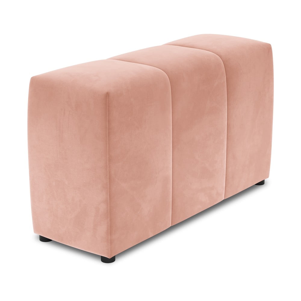 Rózsaszín bársony háttámla moduláris kanapéhoz rome velvet - cosmopolitan design