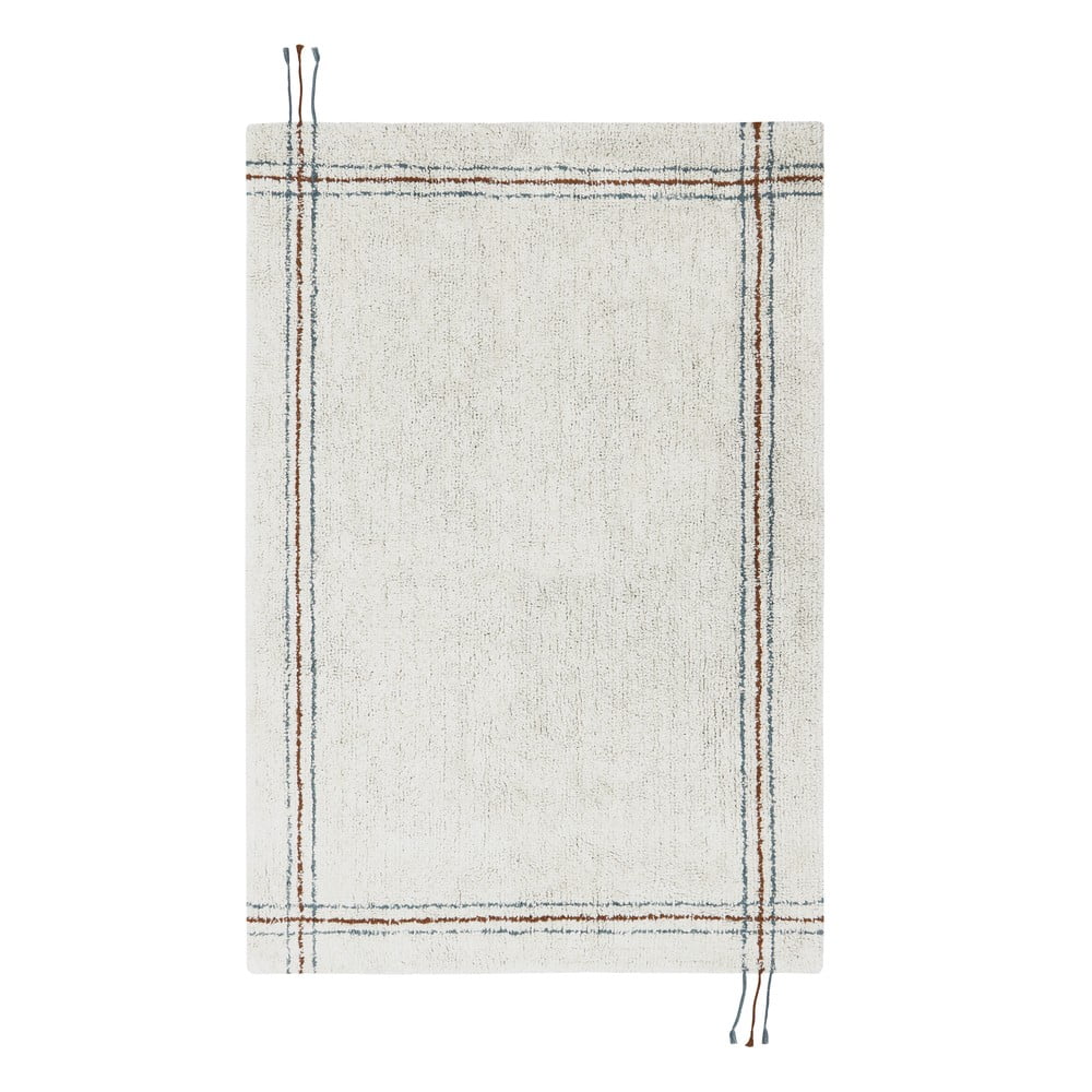 Krémszínű mosható kézi szövésű pamut szőnyeg 90x130 cm Cuisine Natural – Lorena Canals
