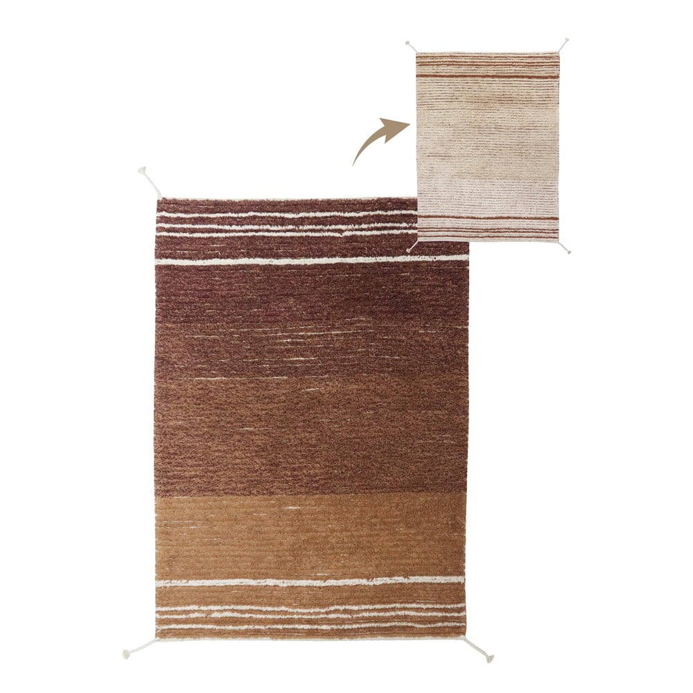 Téglavörös pamut szőnyeg 120x160 cm Twin Toffee – Lorena Canals