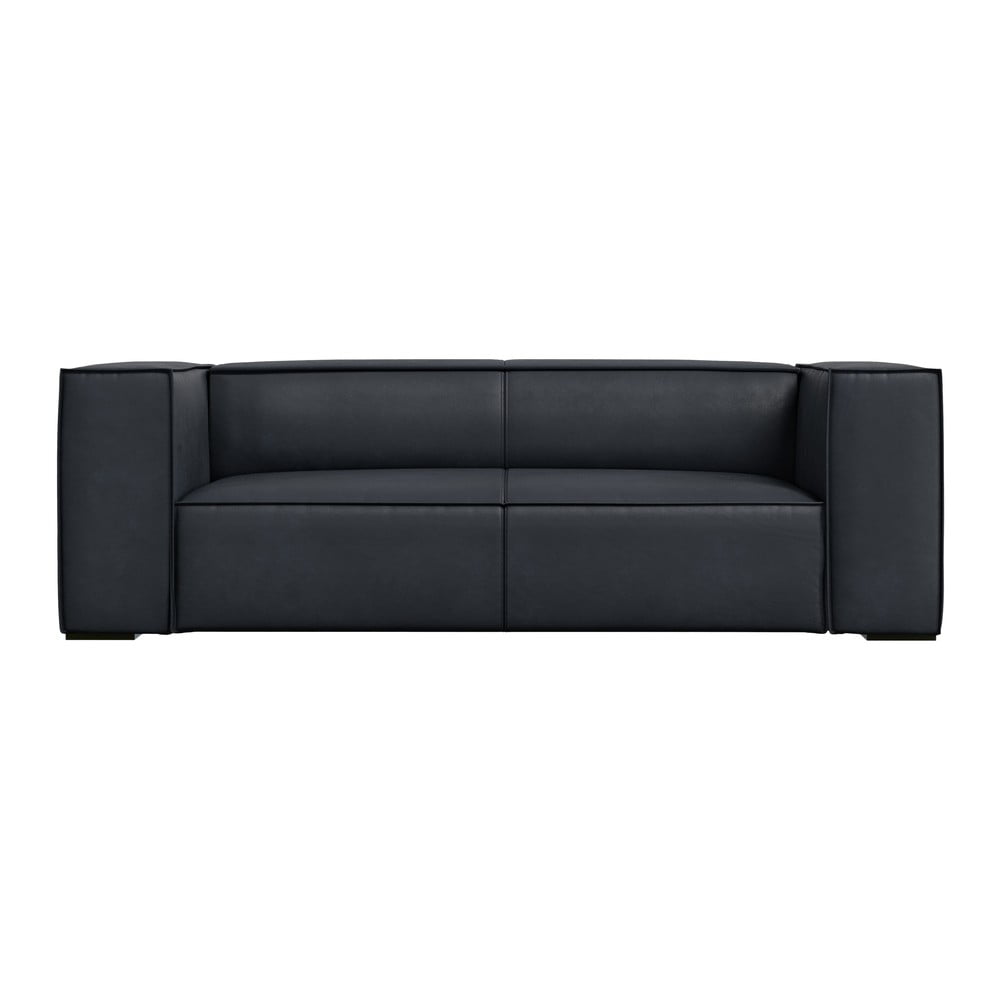 Sötétkék bőr kanapé 212 cm Madame – Windsor & Co Sofas