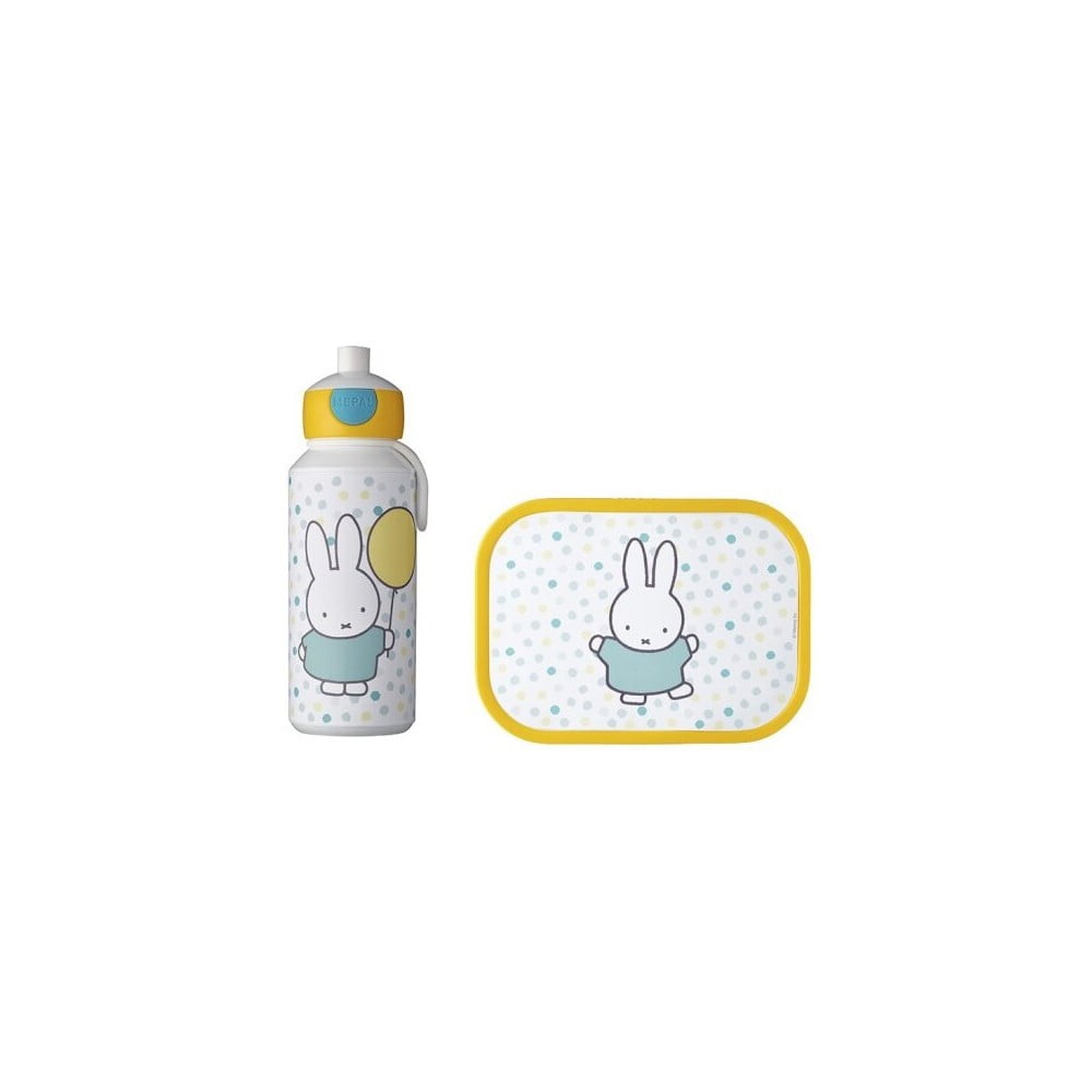 Miffy Confetti gyerek uzsonnásdoboz és vizespalack szett - Mepal