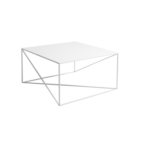 Memo fehér dohányzóasztal, 80 x 80 cm - Custom From