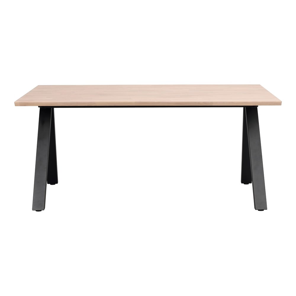 Bővíthető étkezőasztal tölgyfa asztallappal 170x100 cm carradale - rowico