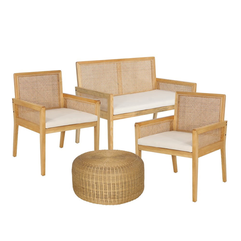 Tosca kerti bútor szett kétszemélyes kanapéval és ratta asztallal, ø 60 cm - bonami selection
