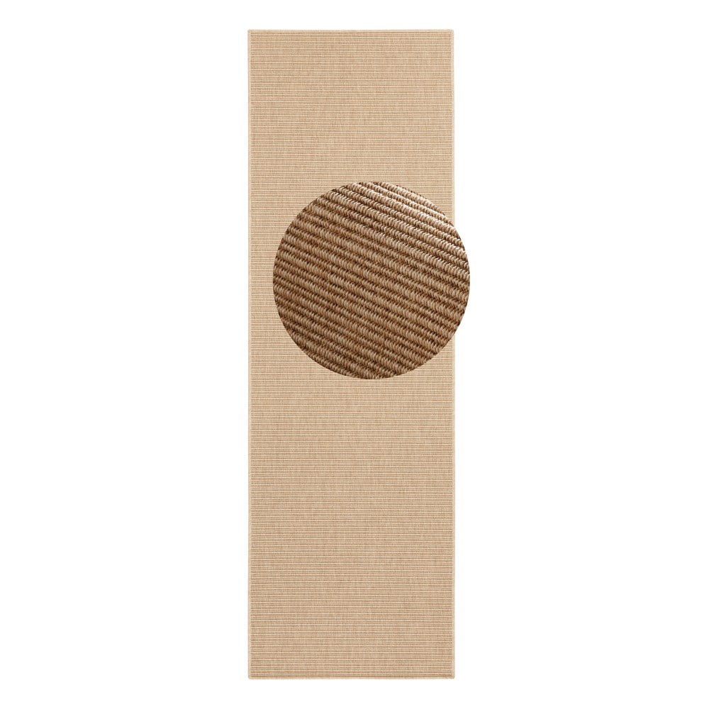 Nature bézs futószőnyeg, 80 x 500 cm - BT Carpet