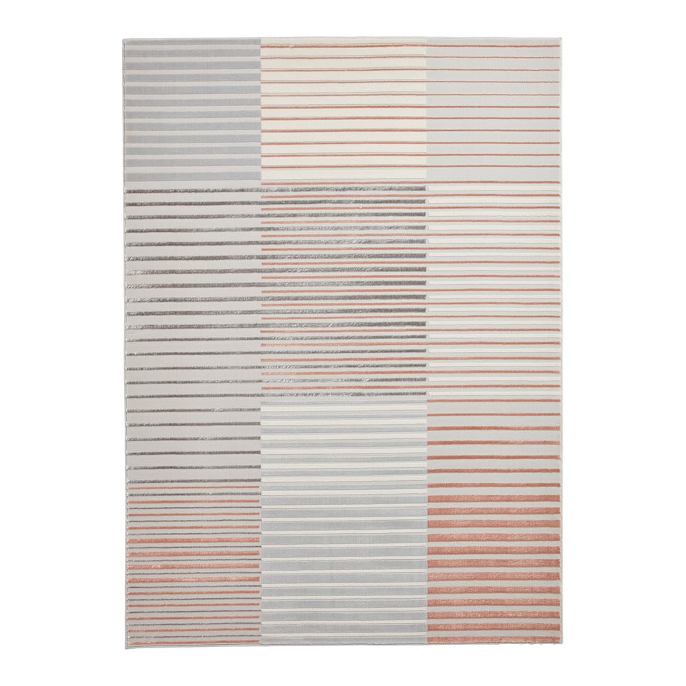 Rózsaszín-szürke szőnyeg 220x160 cm apollo - think rugs