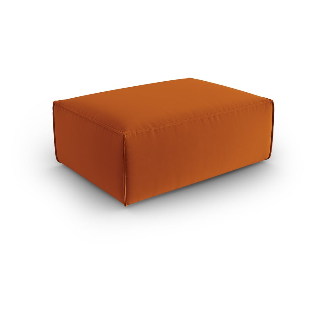 Narancssárga bársony lábtartó mackay – cosmopolitan design