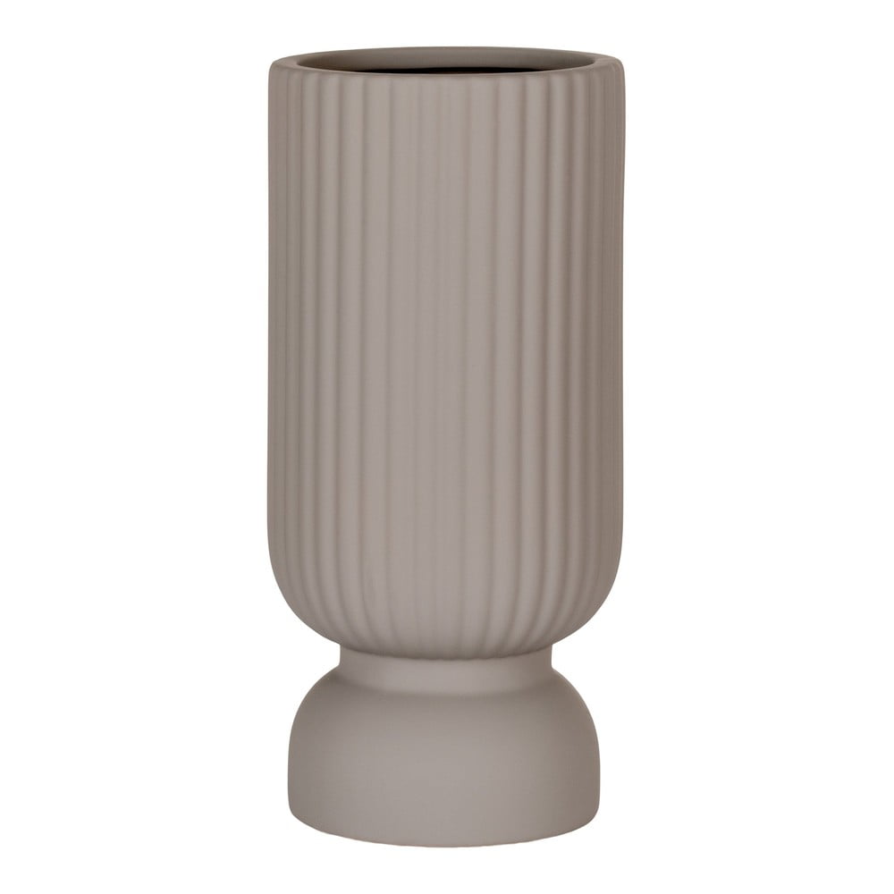 Világosszürke agyagkerámia váza (magasság 25,5 cm) Greco – House Nordic