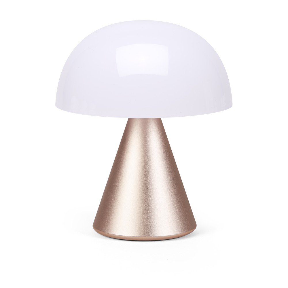 Fehér-világos rózsaszín LED asztali lámpa (magasság 11 cm) Mina M – Lexon