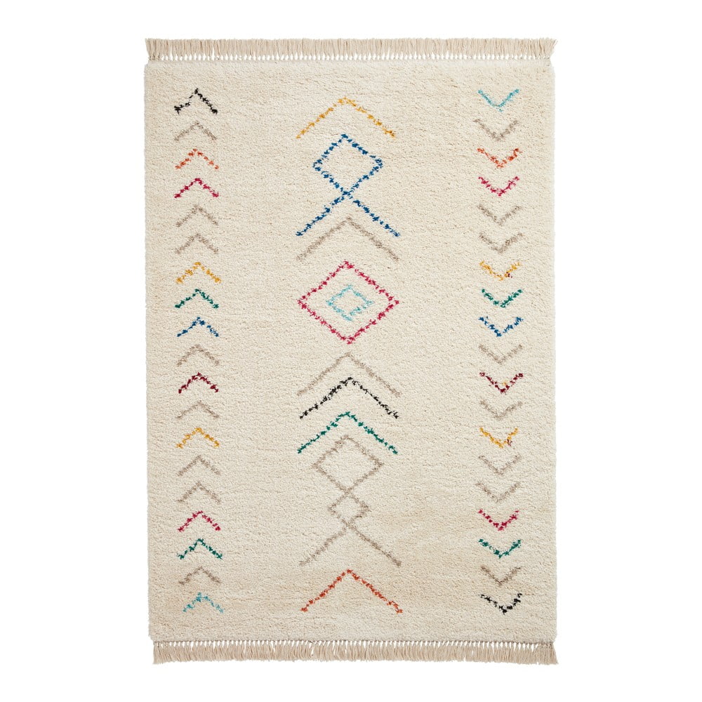 Krémszínű szőnyeg 160x220 cm boho – think rugs