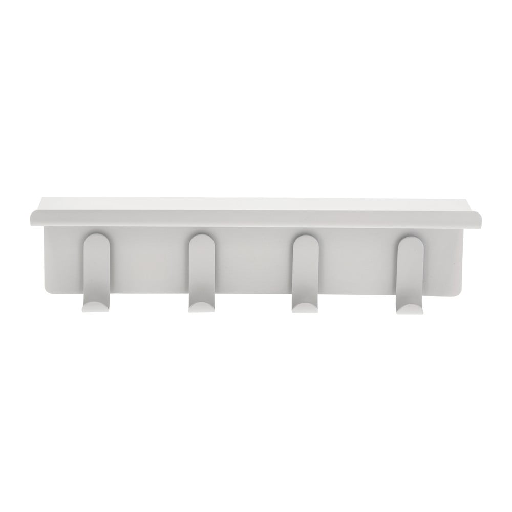 Világosszürke acél fali fogas polccal 11,5 cm A-Hallway – Zone