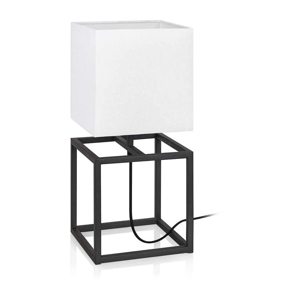 Cube fekete-fehér asztali lámpa, 20 x 20 cm - Markslöjd