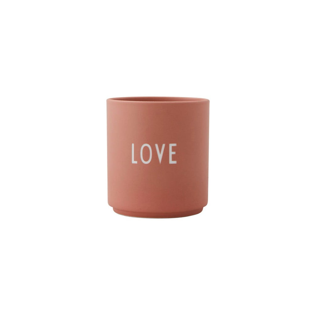 Favourite Love rózsaszín porcelánbögre - Design Letters