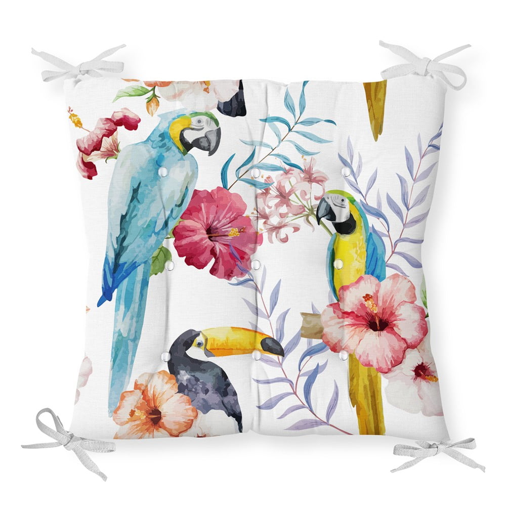 Jungle Birds pamut keverék székpárna, 40 x 40 cm - Minimalist Cushion Covers