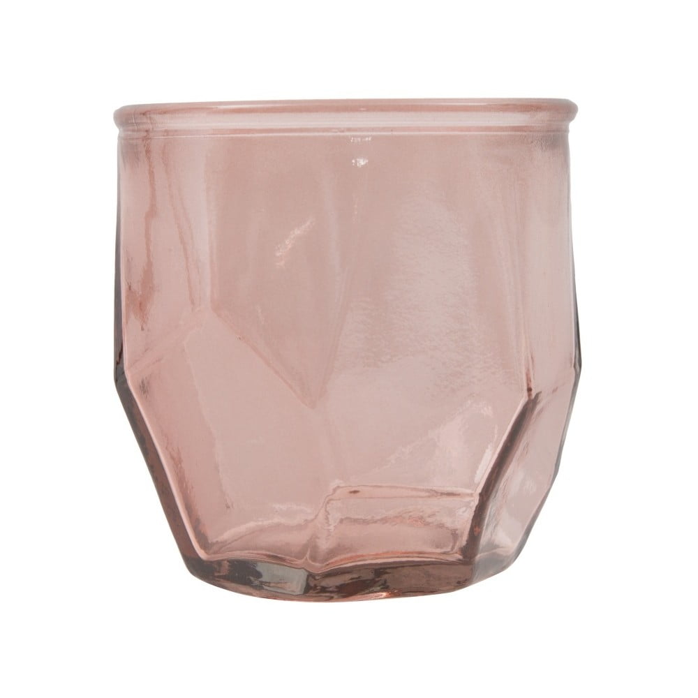 Ambra rózsaszín újrahasznosított üveg gyertyatartó, ⌀ 9 cm - Mauro Ferretti