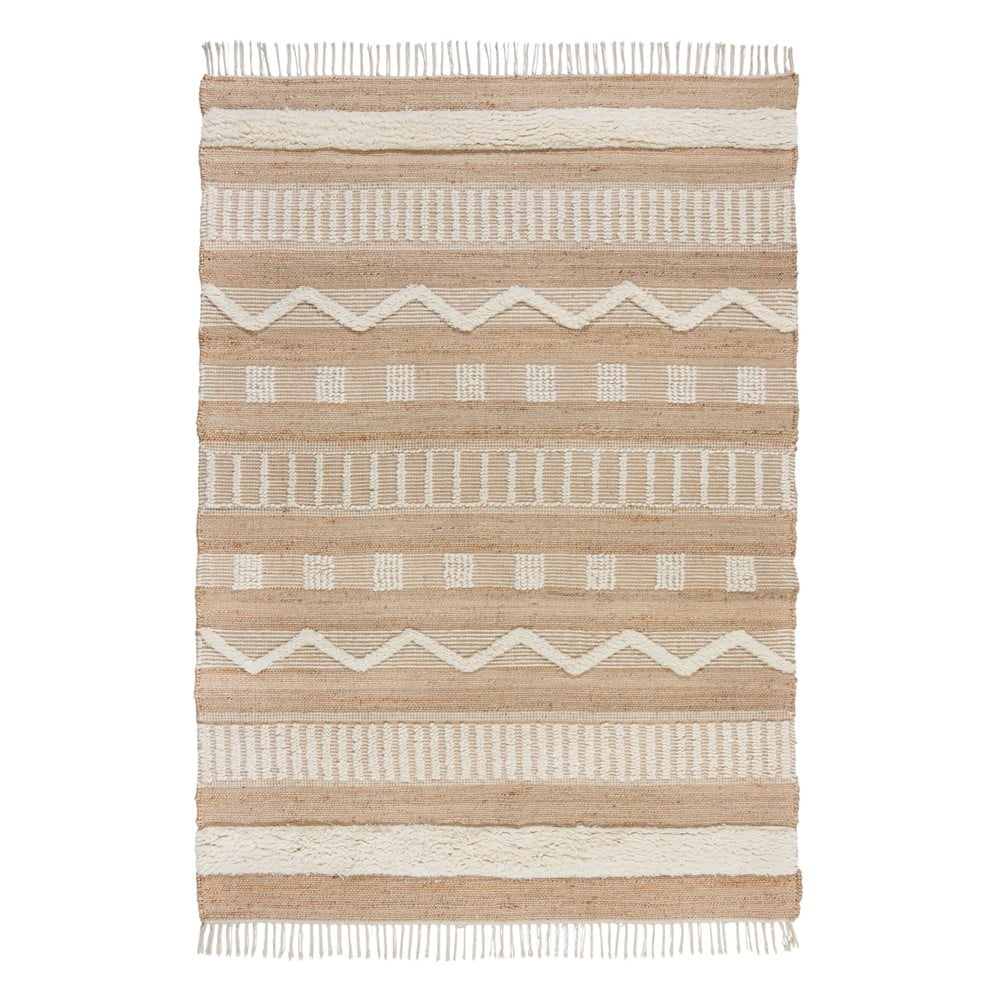 Medina bézs juta szőnyeg, 160 x 230 cm - flair rugs