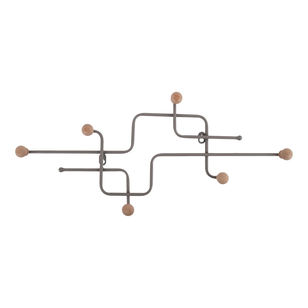 Szürke fém fali fogas 60,5 cm Metro – PT LIVING