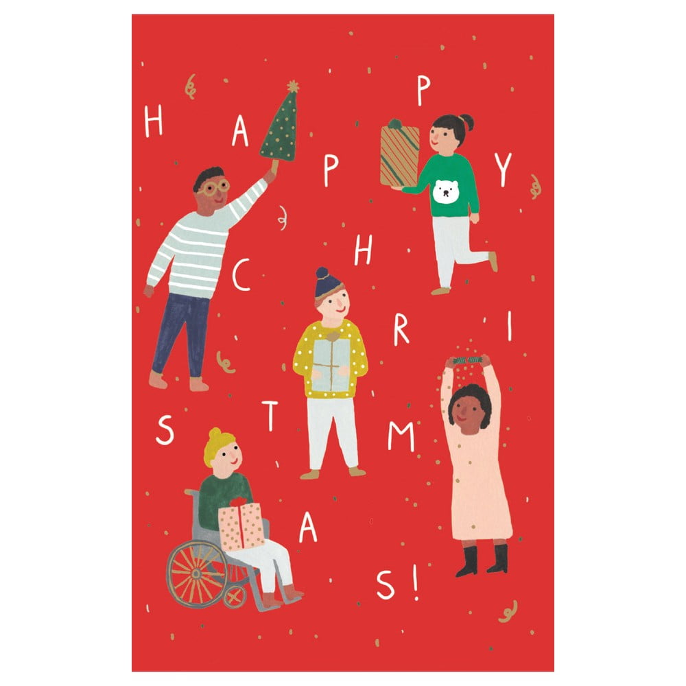 Üdvözlőlap szett 8 db-os karácsonyi mintával Chicago School – Roger la Borde