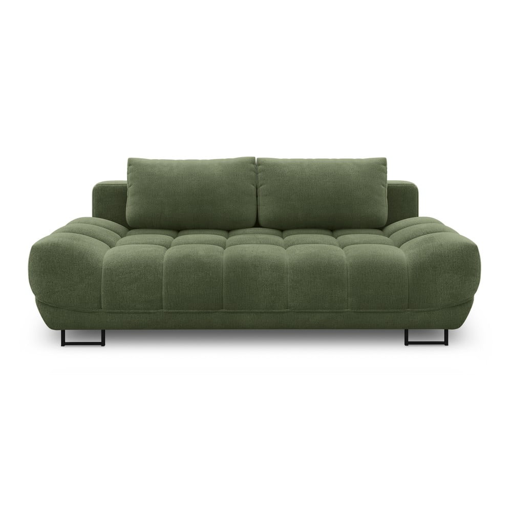 Cumulus zöld háromszemélyes kinyitható kanapé - windsor & co sofas