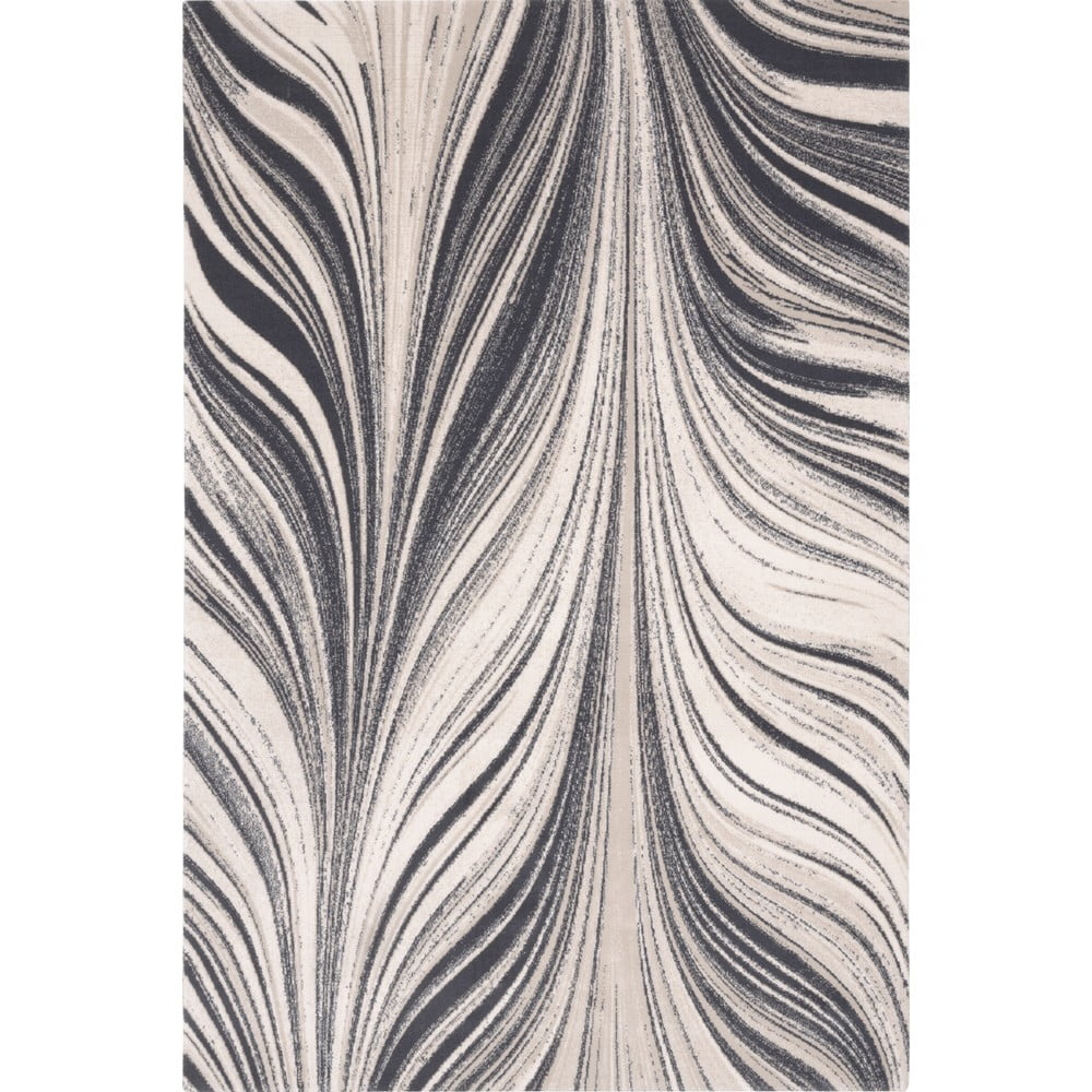 Szürke-krémszínű gyapjú szőnyeg 200x300 cm zebre – agnella