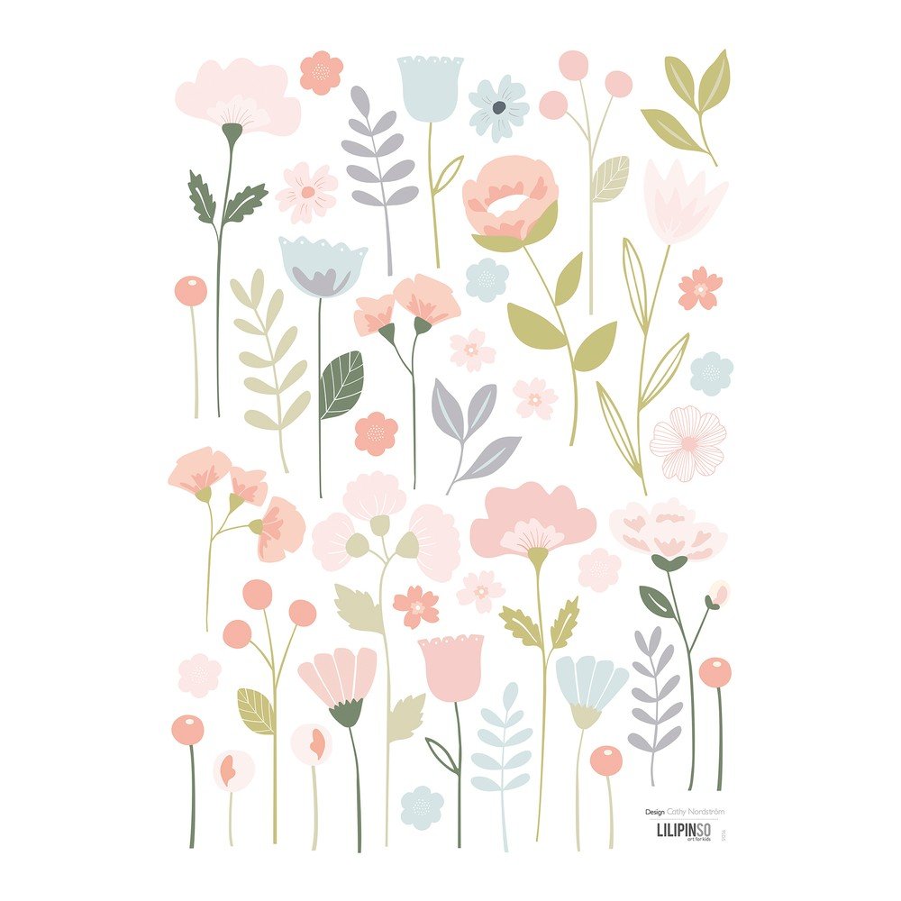 Matrica lap 30x42 cm Flowers Stems – Lilipinso