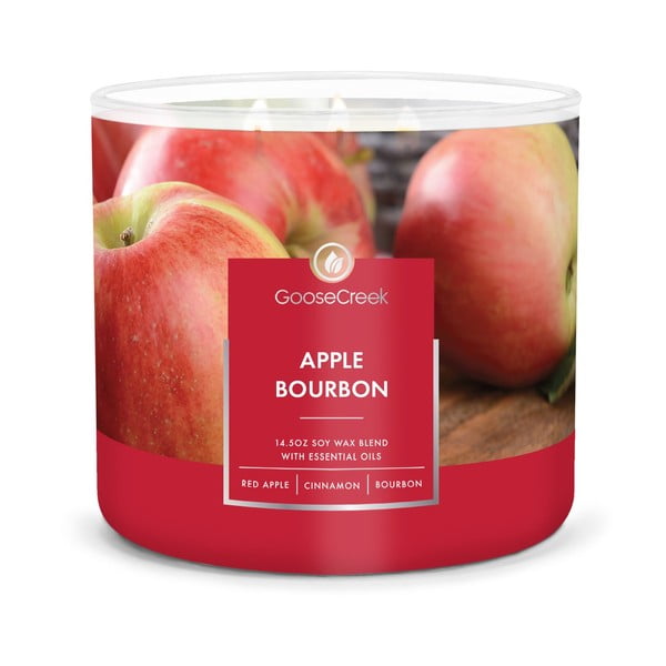 Apple Bourbon illatgyertya dobozban, égési idő 35 óra - Goose Creek