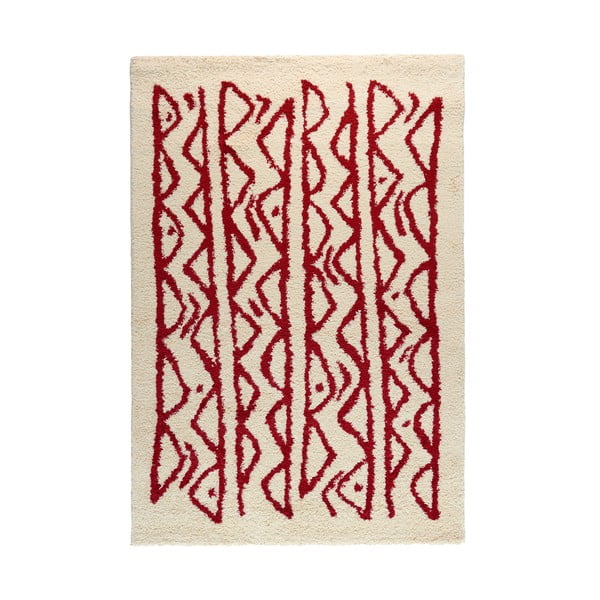 Morra krém-piros szőnyeg, 160 x 230 cm - Bonami Selection